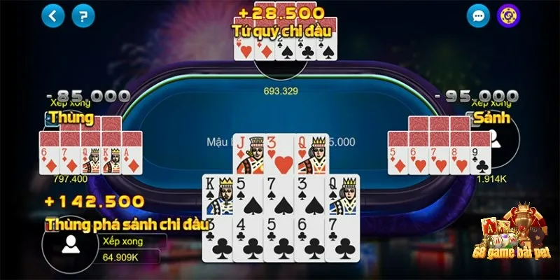 Luật xếp bài trong mậu binh cần ghi nhớ